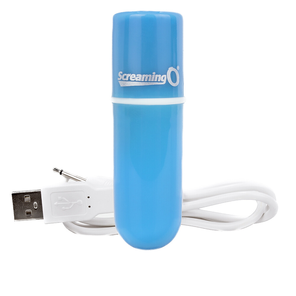 Screaming O Charged Vooom Rechargeable Bullet Blue image 1