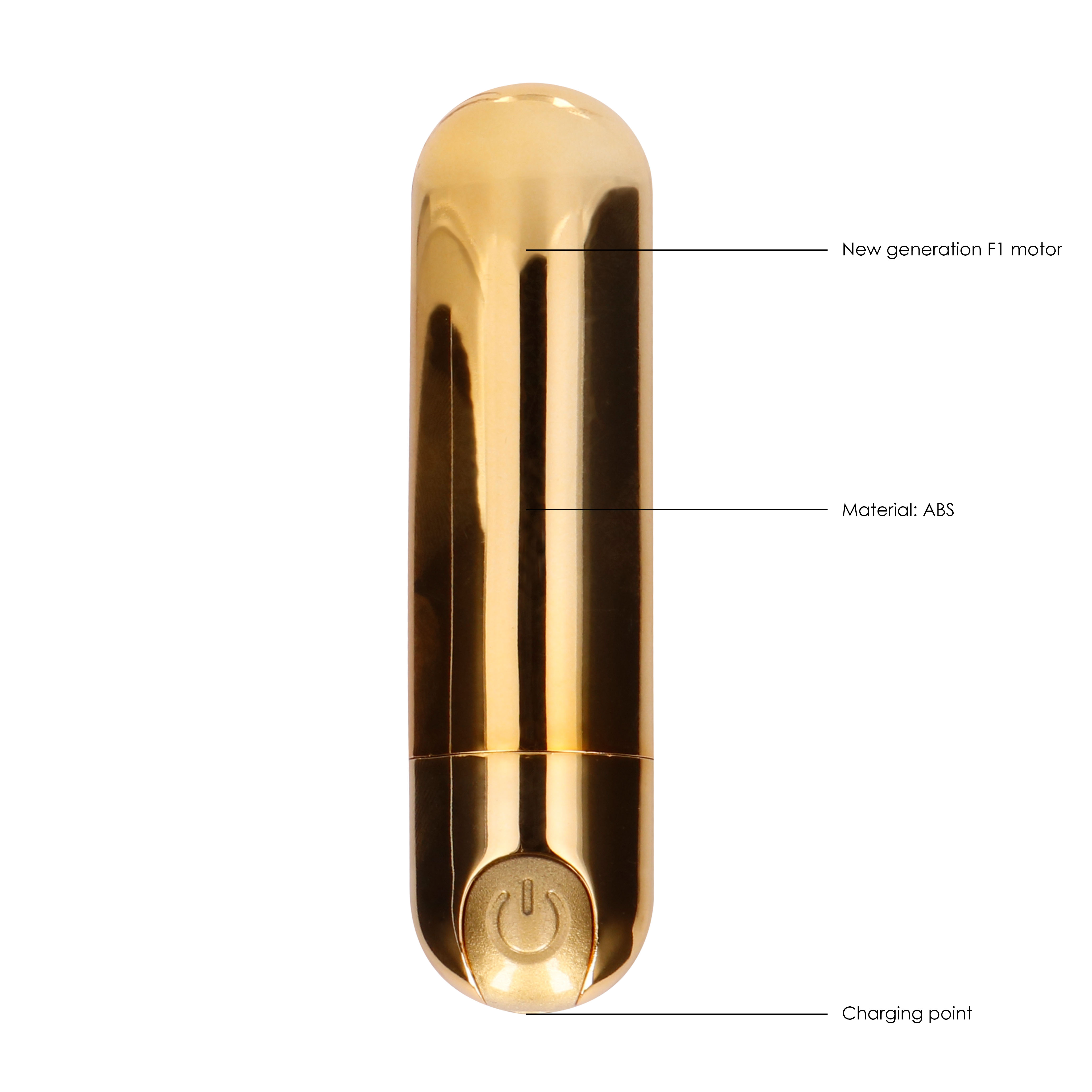 10 speed Rechargeable Bullet Gold image 2