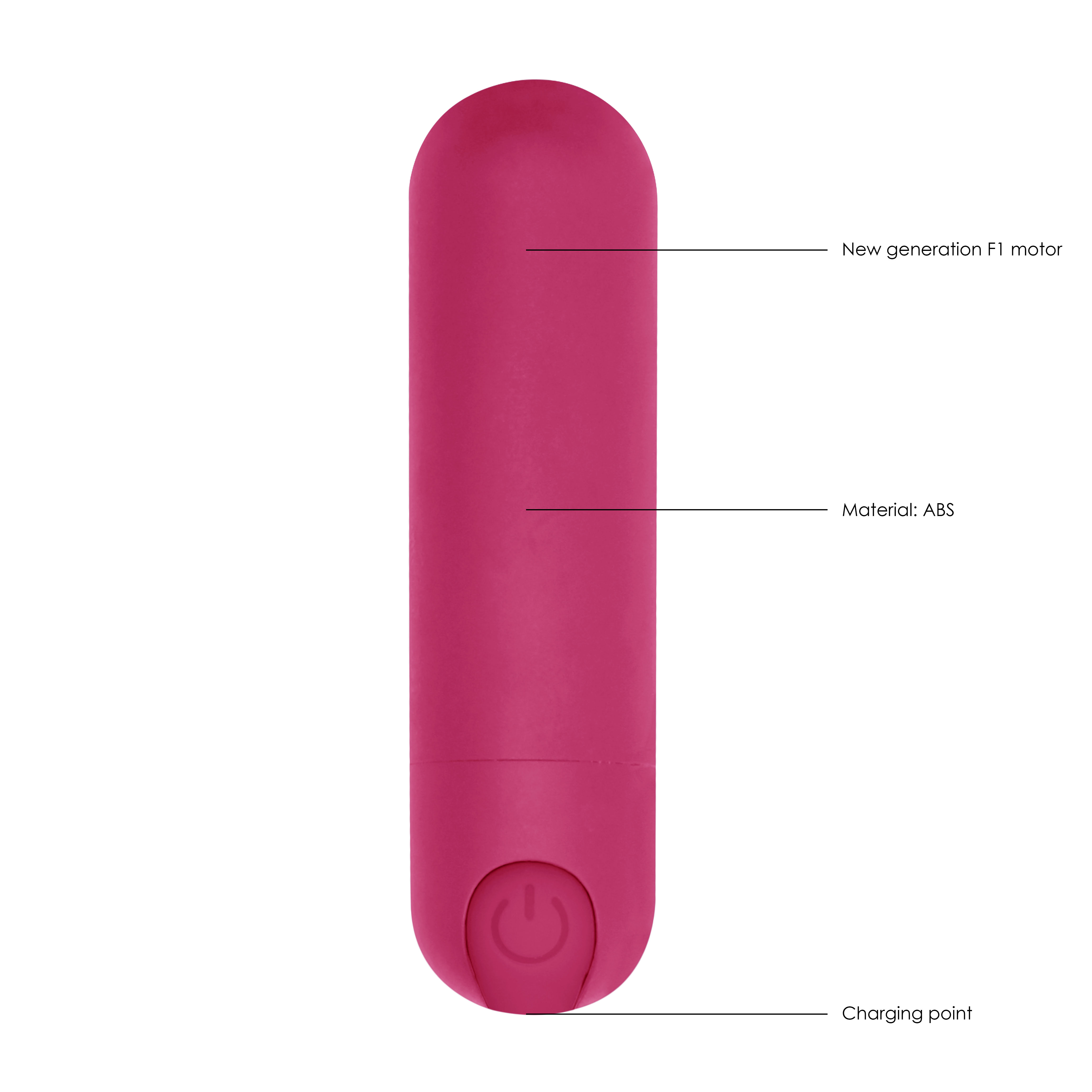10 speed Rechargeable Bullet Pink image 2