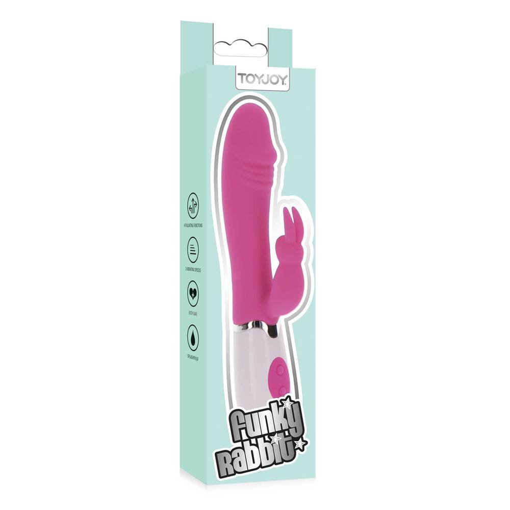ToyJoy Funky Rabbit Vibrator Pink image 4