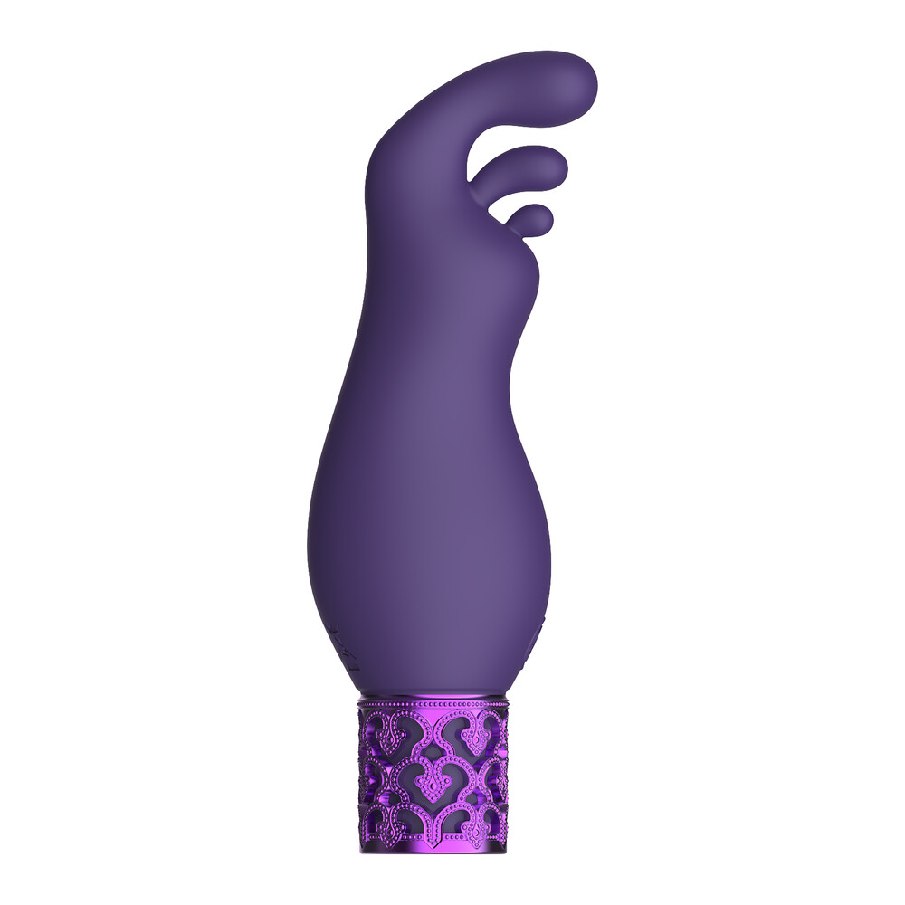 Royal Gems Exquisite Rechargeable Silicone Bullet Purple image 1
