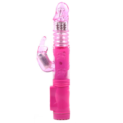 Pink Rabbit Vibrator With Thrusting Motion image 1