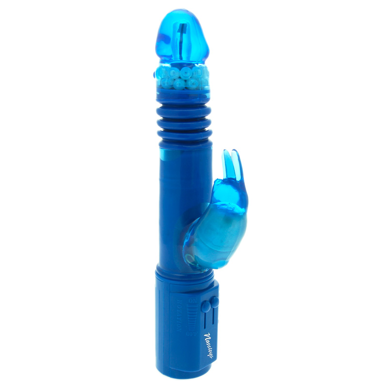 Deep Stroker Rabbit Vibrator Blue image 1