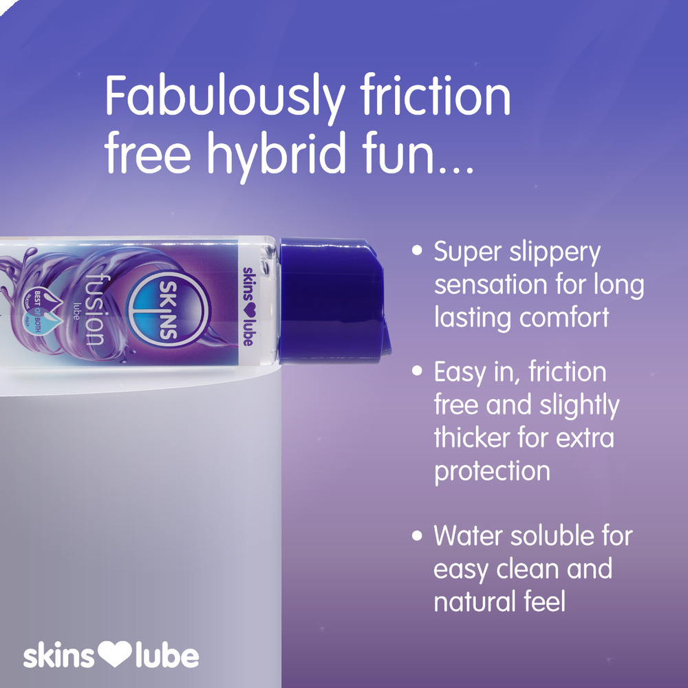 Skins Fusion Hybrid Silicone And Waterbased Lubricant 130ml image 2
