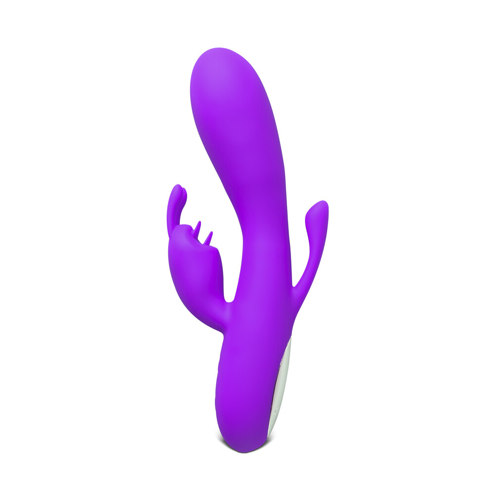 Double Bunny 12 speed Silicone Vibe Purple image 1