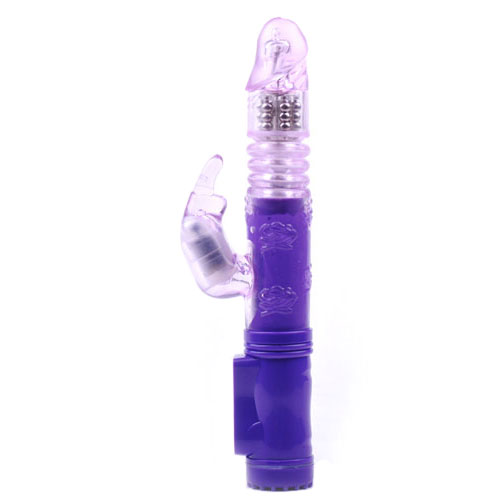 Rabbit Vibrator With Thrusting Motion Purple image 1