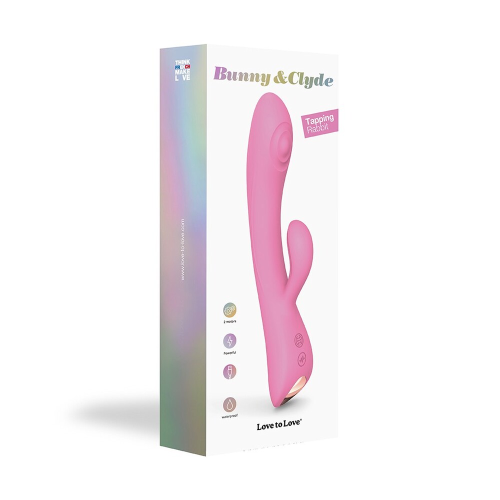 Love To Love Bunny And Clyde Tapping Rabbit Vibrator Pink image 4